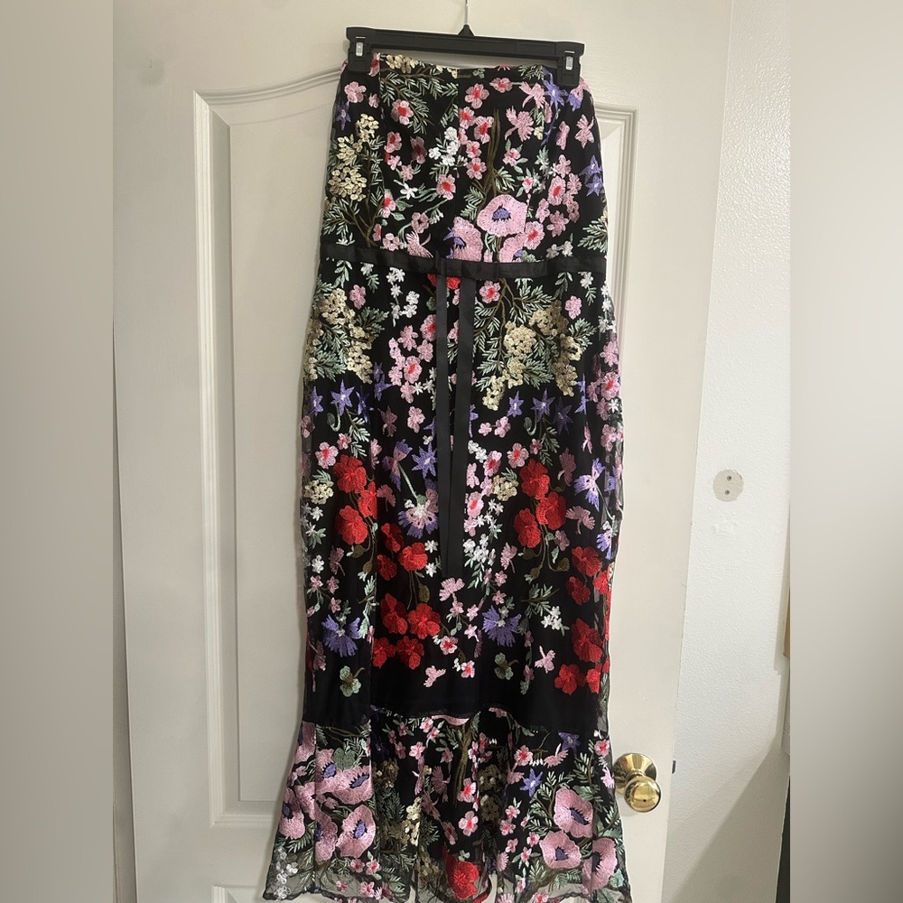 Sam Edelman Floral strapless  dress  - Black, Red, Pink, Purple